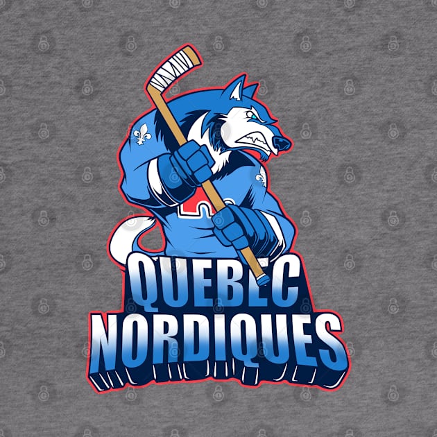 Quebec Nordiques - 90s Hockey Team by BlockersPixel